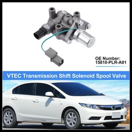 Hihaha VTEC Transmission Shift Solenoid Spool Valve for Honda Civic for Acura EL 1.7L 2001 2002 2003 2004 2005 15810-PLR-A01 Durable Material