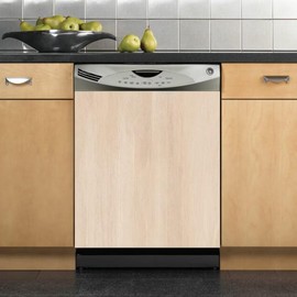 MLGB Beige Wooden Texture Dishwasher Magnet Cover, Pure Wood Color Vinyl Dishwasher Sticker Magnetic, Beige Wood Color Magnet Refrigerator Skin Panels (23" x 26" Magnetic)