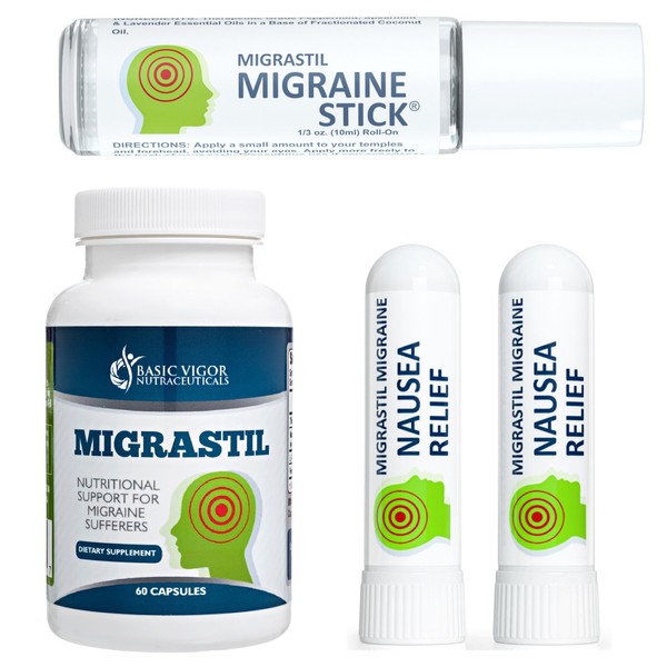 Basic Vigor Basic Vigor Migrastil Migraine Support Kit with Migraine