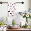 Coquette Pink Bow Tea Towel Gift for Girls, Preppy Pink