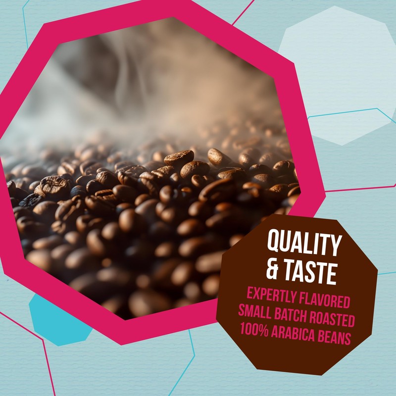 Donut Stop Flavored Coffee Pods, Compatible with 2.0 K-Cup Brewers,