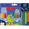 FABER-CASTELL 554222 - Dino Felt Pen Set, 24 Felt Tip