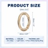 MECCANIXITY Oval Egg Shaped Spring Snap Keychain Clip, 33mm Metal