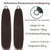 Pack of 2 Brown Braiding Ponytail Extension Braid With Hair