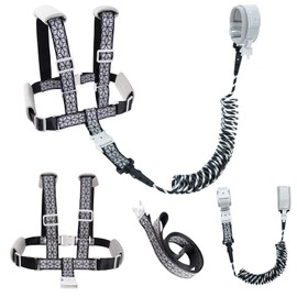 Toddler Leash & 4-in-1 Adjustable Anti-Lost Harness | Reflective Safety Strap with Wrist Link for Boys, Girls & Kids | Secure for Outdoor, Travel, Shopping, Parks