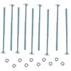 AHCMetric MILD Steel Cup Square Bolts with Nuts (ZINC &