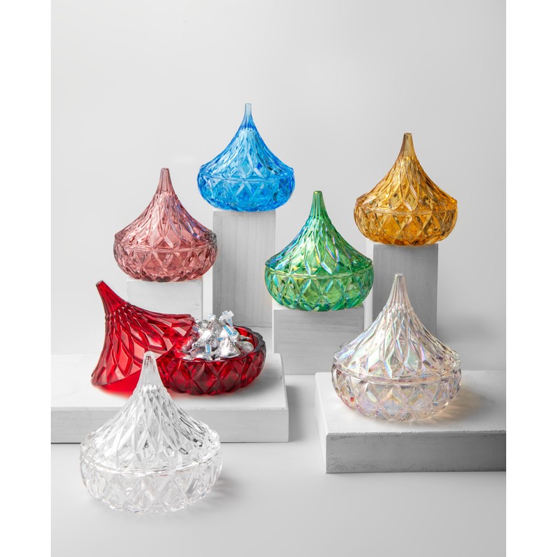 Godinger Hershey Candy Dish, Chocolate Dish, Crystal Decor (Clear) Living