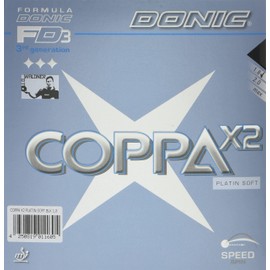 DONIC(ドニック) 卓球 コッパ X2 裏ソフトラバー ブラック 1.8 AL053