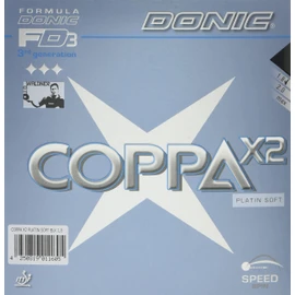 DONIC(ドニック) 卓球 コッパ X2 裏ソフトラバー ブラック 1.8 AL053