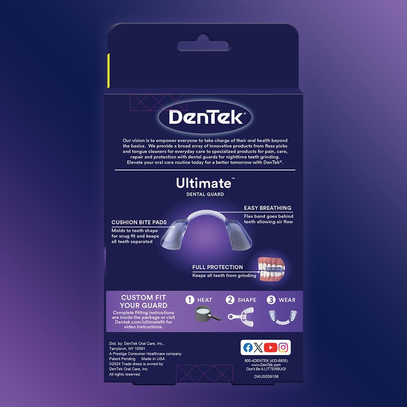 DenTek Ultimate Dental Guard, Slim-Fit Mouth Guard for Grinding Teeth