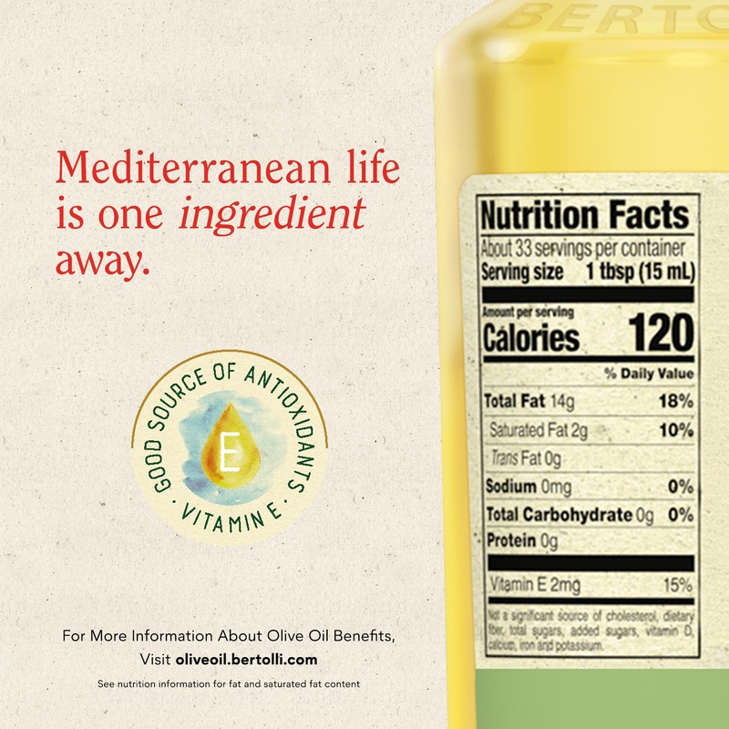 Bertolli Olive Oil, Extra Light, 16.9 fl oz