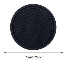 6 PACK Car Cup Holder Coasters, Universal Auto Cup Holder Insert Coaster Non-Slip Cup Mats Anti Dust Cup Holder Anti Slip Universal Vehicle Interior Accessories Cup Mats for Car Truck
