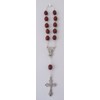 Finger Rosary Light Brown Wood Chained