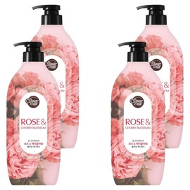 Shower Mate Blooming Body Wash Rose & Cherry Blossom, 900g, 4 pcs / 샤워메이트 블루밍 바디워시 로즈 앤 체리블러썸, 900g, 4개