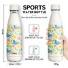 KollyKolla Stainless Steel Drinking Bottle, 500 ml, 3D Print Drinking