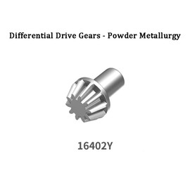 RWLZLB Metal Gear for Hyper Go H16BM H16GT H16DR H16PL MJX 14301 14302 1/14 1/16 Scale RC Cars Parts, Motor Pinions Gears Differential Spur Gear Assembly Drive Gear (16402Y Drive Gear)