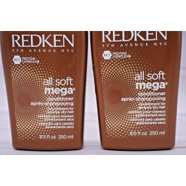 Redken Lot of 2 Redken All Soft Mega Conditioner 8.5 oz