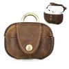 Airpods Pro2 Case, Crazy Horse Cowhide Leather Portable Travel Case