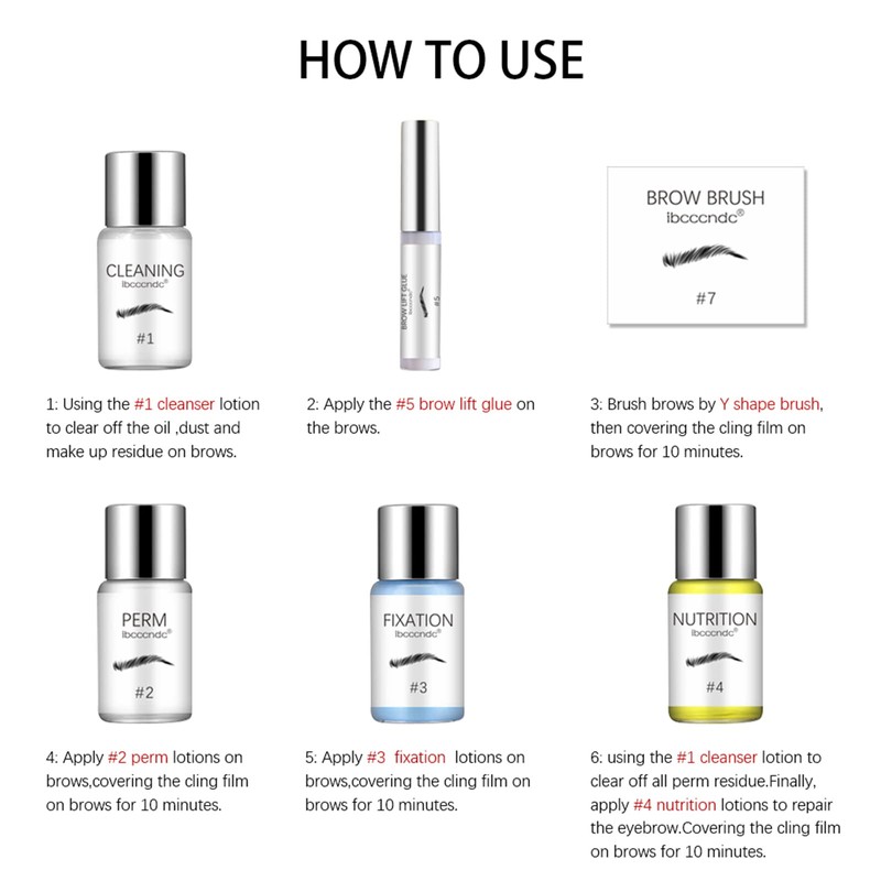 Eyebrow Lifting Set, Brow Lifting Set, Brow Lamination Kit, Semi-Permanent