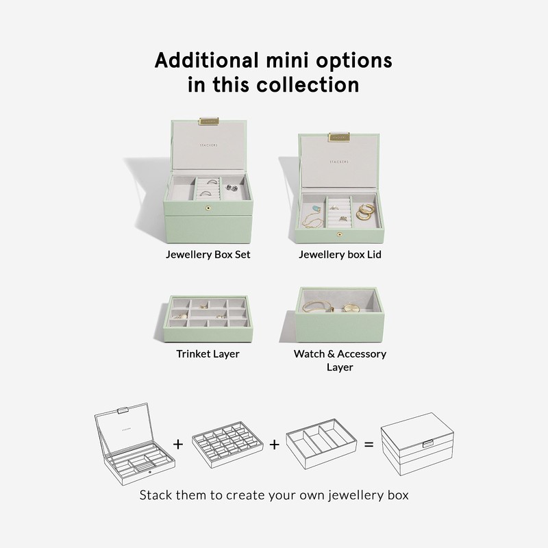 Stackers SalbeigrönMini Jewellery Box