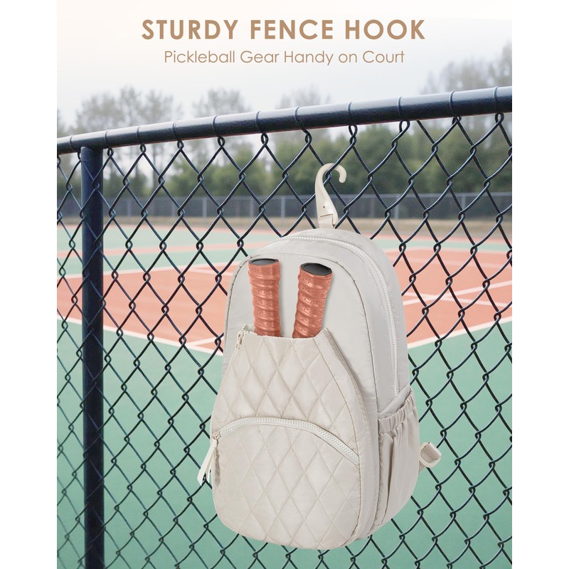 Prokva Pickleball Bag for Women, Quilted Crossbody Pickleball Paddle Bag