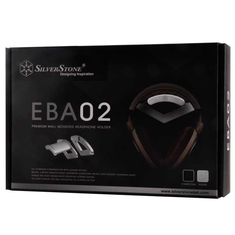 SilverStone Technology Headphone Mount, Silver (EBA02S)