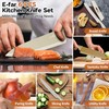 E-far 12-Piece Kitchen Knife Set, Stainless Steel Chef Knives Set