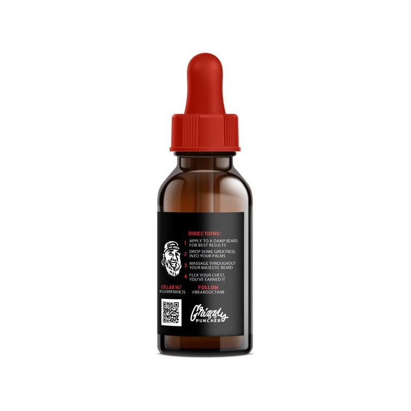 Beard Octane Grizzly Puncher Beard Oil - Teakwood, Oakmoss &