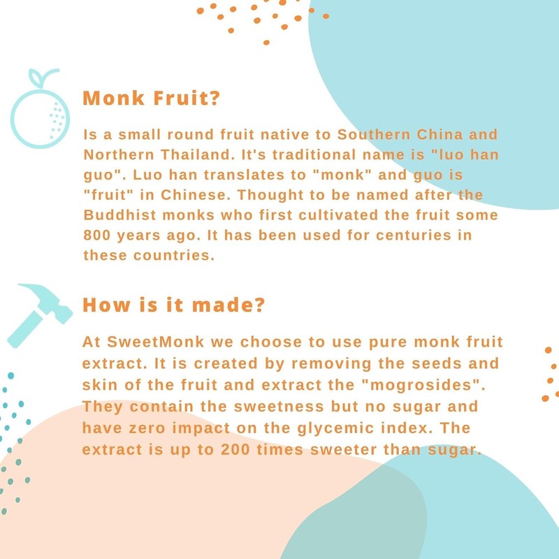 SweetMonk - 100% Pure Original Monk Fruit Sweetener Liquid Sugar
