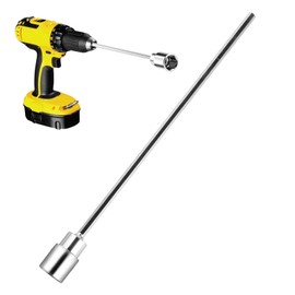 Caravan Accessories with a Diameter of 19 mm, Caravan Cordless Screwdriver Attachment Extension Crank for Crank Brackets, Caravan, Motorhomes, Trolley Jack Stands, 19 mm Nut, Length 30 cm