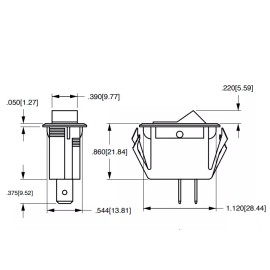 CESSNA ROCKER SWITCH | REPLACES S2160-1, S1824-1, S2061-1 | NEW