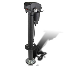 Spec-D Tuning 3500lbs Power Tongue Jack A-Frame Electric Trailer Jack w/LEDs For Camper RV Boat Cargo Trailer 12V DC, 18" Lift