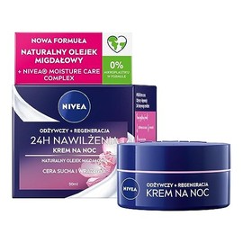 Crema nocturna regeneradora facial Nivea Rich para piel seca a sensible, 50 ml