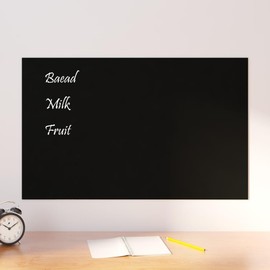 Wall-Mounted Magnetic Board Black 31.5"x19.7" Tempered Glass Office Supplies,Presentation Supplies,Dry-Erase Boards Black 4,74 LBS