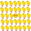 60PCS Mini Easter Yellow Chicks Decoration Toy Farm Animal Statues