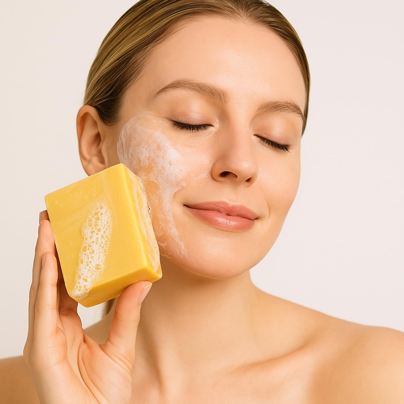 Ammoya Naturals Revitalizing Lemon Soap – Kojic & Turmeric Goat
