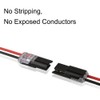 10 Pack Pluggable LED Wire Connectors, 2 Pin Double-Wire Plug-in