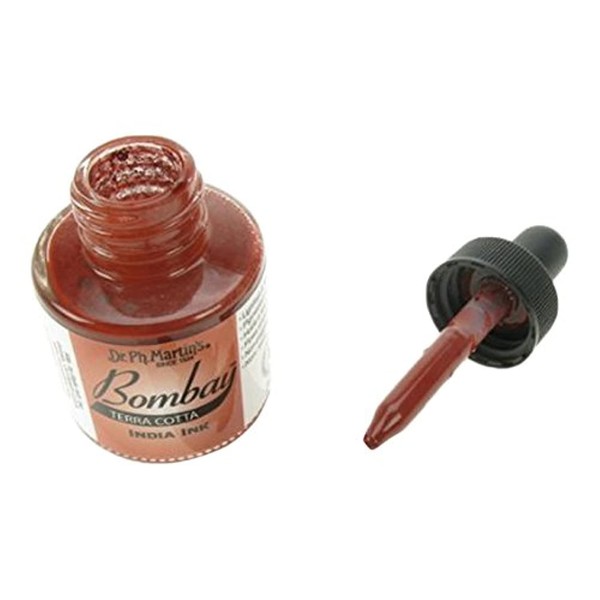 Dr. Ph. Martin's Bombay India (22BY) Ink Bottle, Terra Cotta