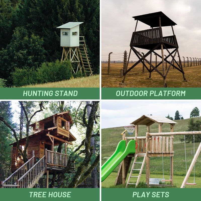 Highwild Platform Brackets Multi-Use 4x4 Compound Angle Brackets for Deer