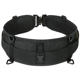 TUFFWORX Padded 36'' Tool Belt for Men, Adjustable Work Belt with Heavy Duty Buckle Back Support for Carpenters, Electricians & Gardeners