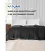 YnM Weighted Blanket, Cooling Bamboo & Cozy Velvet, Smallest Compartments