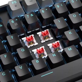 Magegee Mk Star Mechanical Keyboard Black Grey Red Switch Rgb Backlight 87 Keys