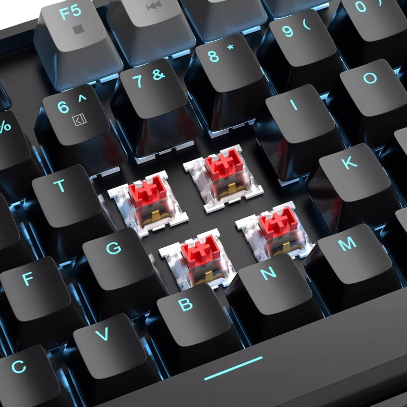 Magegee Mk Star Mechanical Keyboard Black Grey Red Switch Rgb