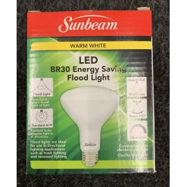 Sunbeam LED BR30 65W OUTDOOR/INDOOR Flood Light Bulb Dimmable New