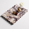 13.8" x 9.8" Large Scalloped Marble Tray, Calacatta Viola Bathroom