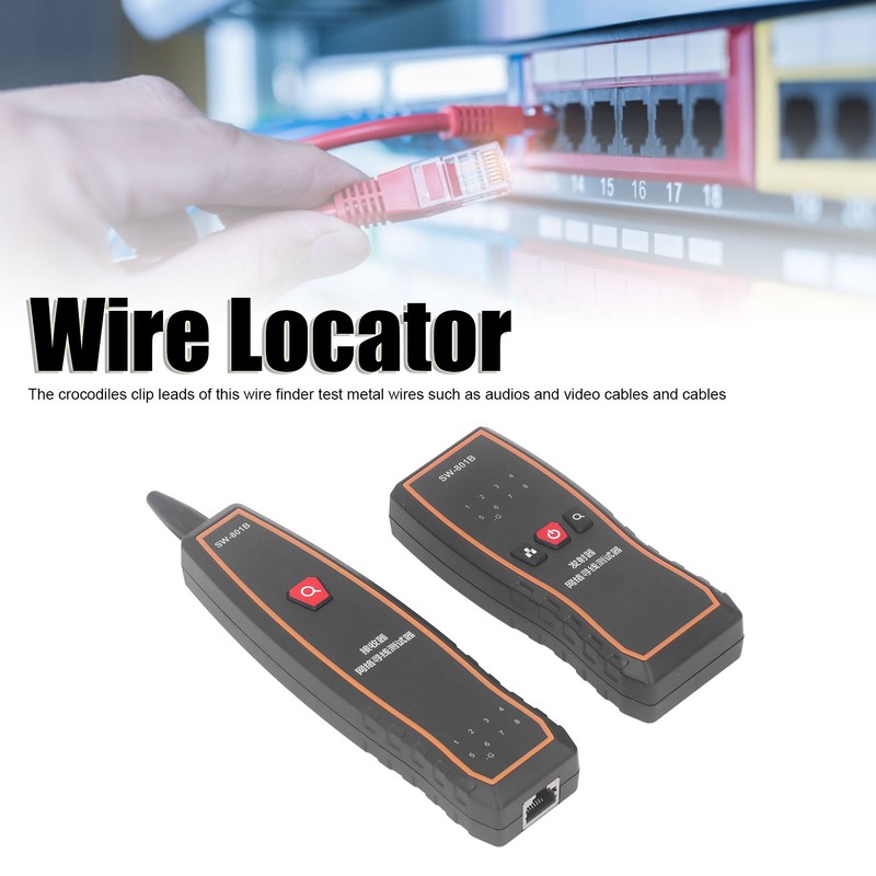 Wire Locator ABS Multifunctional Cable Tester Line Finder for Computer