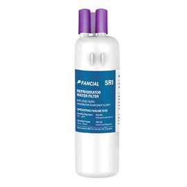 Fancial Fancial NSF Certified Refrigerator Water Filter Replacement(EDR1RXD1), Compatible with Whirlpool, Maytag, KitchenAid - Reduces 99% Contaminants, 6-Month Long Life,three-pack