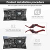 CheroCar Center Console GPS Navigation Screen Side Panel Trim Cover