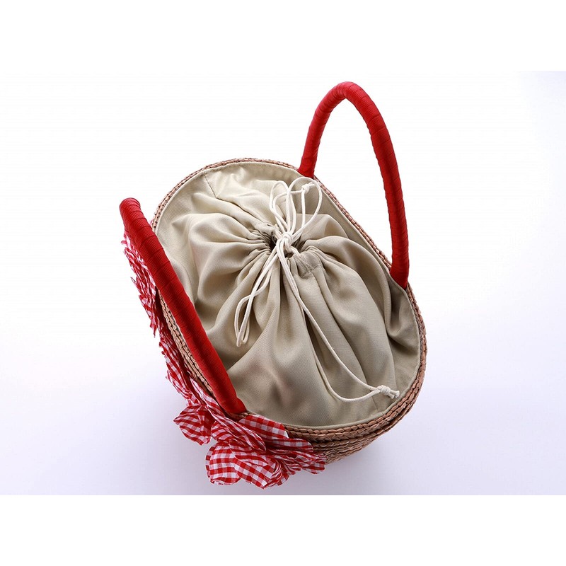 Kimonoya Sarasa kk-137 Yukata or Summer Fashion, Drawstring Basket Bag