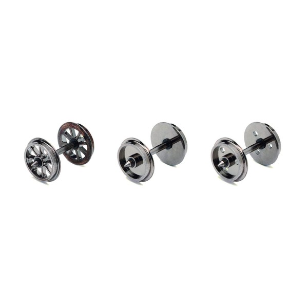 Hornby R8098 10 Set Spoked Wheel/ Axles 00 Gauge Wheels